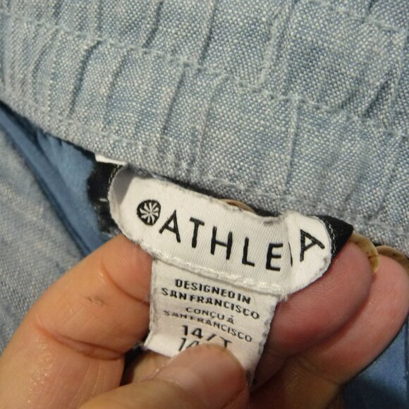 ATHLETA RETREAT LINEN JOGGERS 14 TALL - Picture 7 of 9